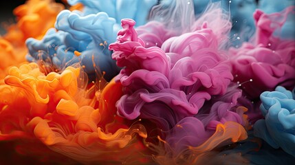 Fototapeta premium Colorful motion blur HD 8K wallpaper Stock Photographic Image 
