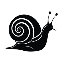 Snail Silhouette Vector Illustration