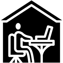 Home Office vector icon illustration of Home Improvements iconset.
