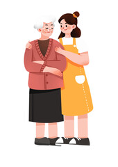 Illustrations for the elderly and children