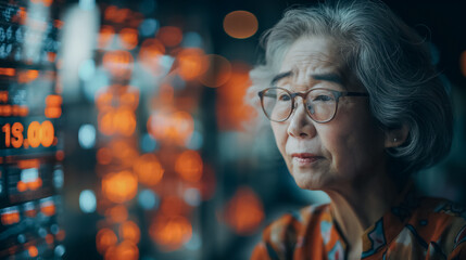 An elderly person using IoT-enabled health monitoring devices at home, which send alerts to family members and healthcare providers if any anomalies are detected.