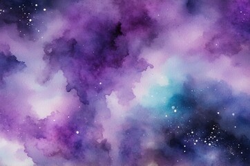 Abstract Nebula Cloudscape Purple Gradient HD Background