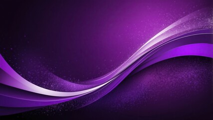 Purple Wave Background with Flowing Lines for Technology