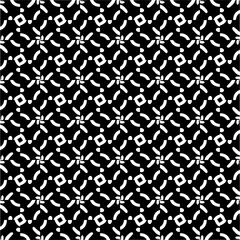 Abstract black figures on a whire background. Seamless texture for fashion, textile design,  on wall paper, wrapping paper, fabrics and home decor. Simple repeat pattern.