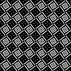 Abstract black figures on a whire background. Seamless texture for fashion, textile design,  on wall paper, wrapping paper, fabrics and home decor. Simple repeat pattern.