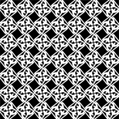 Abstract black figures on a whire background. Seamless texture for fashion, textile design,  on wall paper, wrapping paper, fabrics and home decor. Simple repeat pattern.