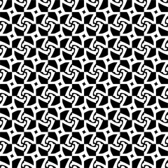 Abstract black figures on a whire background. Seamless texture for fashion, textile design,  on wall paper, wrapping paper, fabrics and home decor. Simple repeat pattern.