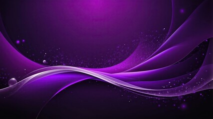 Purple Wave Background with Flowing Lines for Technology