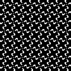 Abstract black figures on a whire background. Seamless texture for fashion, textile design,  on wall paper, wrapping paper, fabrics and home decor. Simple repeat pattern.