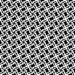 Abstract black figures on a whire background. Seamless texture for fashion, textile design,  on wall paper, wrapping paper, fabrics and home decor. Simple repeat pattern.