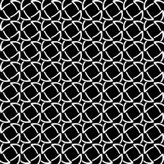 Fototapeta premium Abstract black figures on a whire background. Seamless texture for fashion, textile design, on wall paper, wrapping paper, fabrics and home decor. Simple repeat pattern.