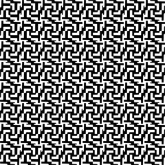 Abstract black figures on a whire background. Seamless texture for fashion, textile design,  on wall paper, wrapping paper, fabrics and home decor. Simple repeat pattern.