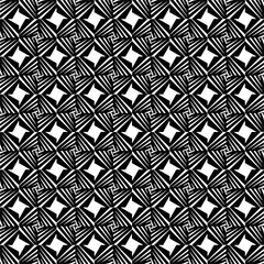 Abstract black figures on a whire background. Seamless texture for fashion, textile design,  on wall paper, wrapping paper, fabrics and home decor. Simple repeat pattern.