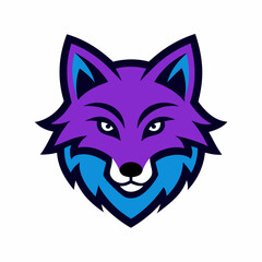 Wolf head mascot logo design vector illustration