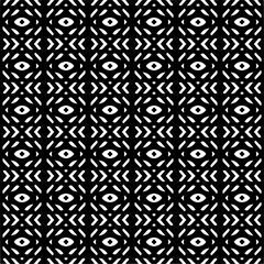 Abstract black figures on a whire background. Seamless texture for fashion, textile design,  on wall paper, wrapping paper, fabrics and home decor. Simple repeat pattern.