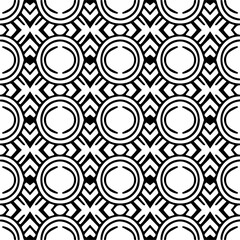 Abstract black figures on a whire background. Seamless texture for fashion, textile design,  on wall paper, wrapping paper, fabrics and home decor. Simple repeat pattern.