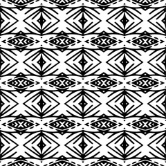 Abstract black figures on a whire background. Seamless texture for fashion, textile design,  on wall paper, wrapping paper, fabrics and home decor. Simple repeat pattern.