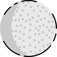 golf ball cartoon illustration icon