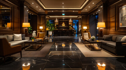 高級ホテルのロビー