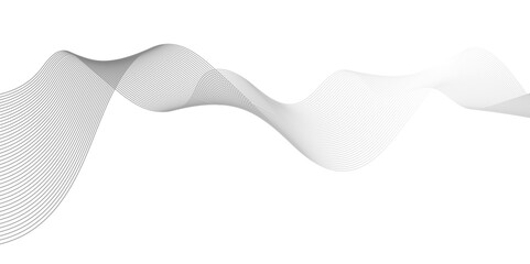 Abstract white background with smooth lines. Abstract blend wave lines and technology background. Dynamic waves vector gradient line soft blend.	
