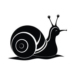 Snail Silhouette Vector Illustration
