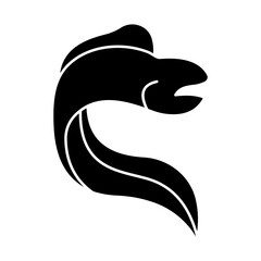 Obraz premium Moray Eel Glyph