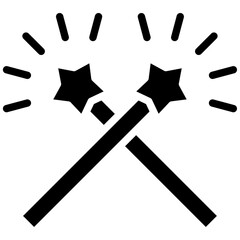 Magic Wand vector icon illustration of Children Toys iconset.