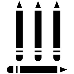 Crayons vector icon illustration of Children Toys iconset.