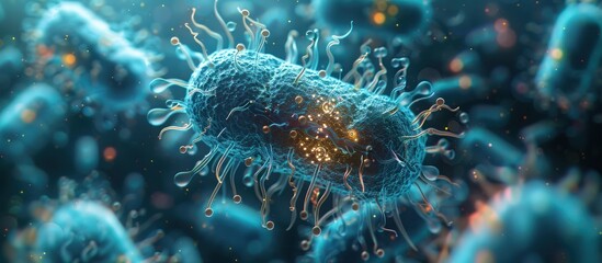 Fototapeta premium Microscopic View of a Bacterium