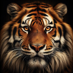 Fototapeta premium tiger head close up