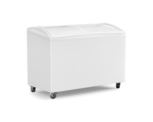 An image of a Ice Cream Display Fridge isolated on a white background