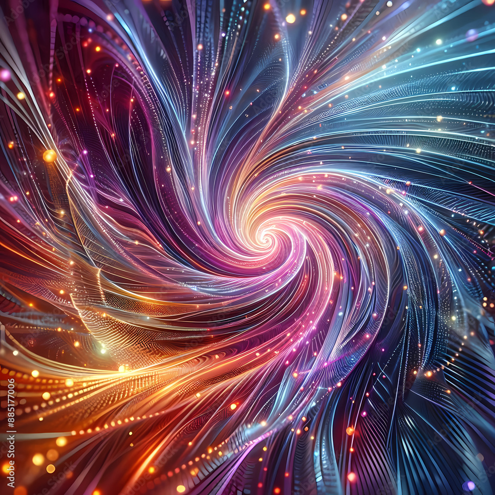 Poster abstract iridescent background rendered shimmering effect