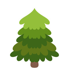 Christmas Tree Illustration for Christmas Festival.