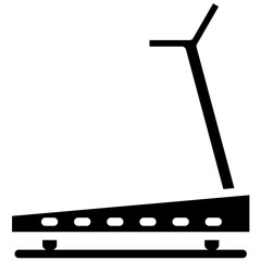 Treadmill vector icon illustration of Pilates iconset.