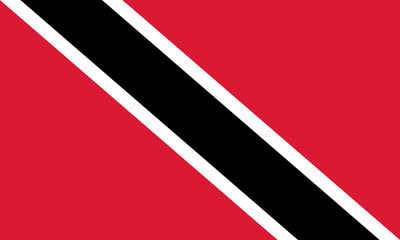 Trinidad and Tobago flag original color and proportions