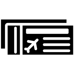 Airline Ticket vector icon illustration of Hajj Pilgrimage iconset.