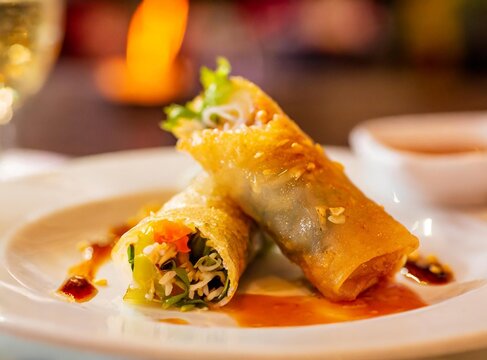 Asian spring rolls