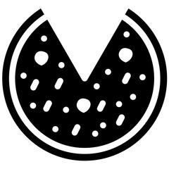Pizza vector icon illustration of Italy iconset.