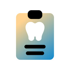 Editable dental health record vector icon. Dentistry, healthcare, medical. Part of a big icon set family. Perfect for web and app interfaces, presentations, infographics, etc