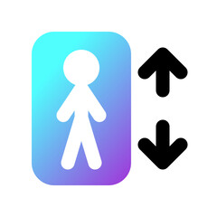 Editable lift, elevator vector icon. Part of a big icon set family. Perfect for web and app interfaces, presentations, infographics, etc