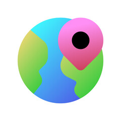 Editable globe, location, satellite map vector icon. Map, location, navigation. Part of a big icon set family. Perfect for web and app interfaces, presentations, infographics, etc