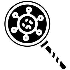 Virus Detector vector icon illustration of Infectious Diseases iconset.