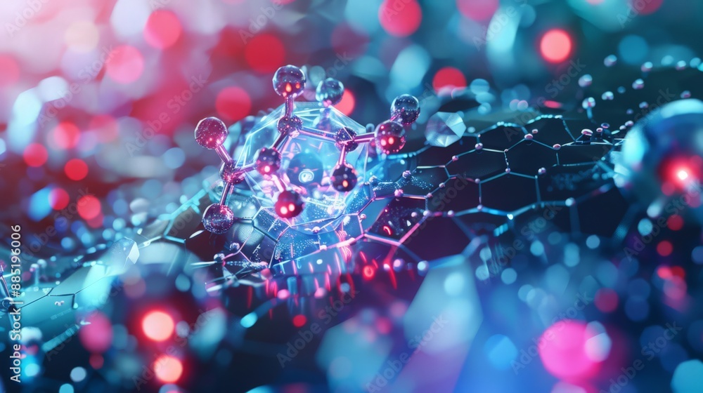 Poster discover the integration of nanotechnology in future industries, where nano-scale materials and devi