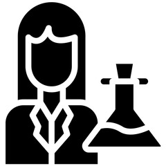 Lab Technician vector icon illustration of Lab iconset.