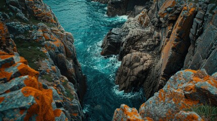 Photo of a view from above looking down. Generate AI image