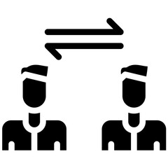 Long Distance vector icon illustration of Friendship iconset.