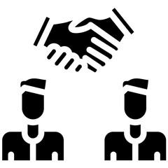 Handshake vector icon illustration of Friendship iconset.