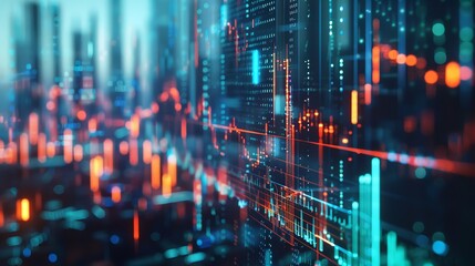 Fototapeta premium Dynamic Algorithms Coding Motion Graphics for Digital Innovation, Advanced Algorithmic Coding