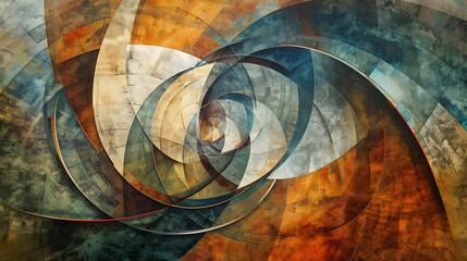 Abstract golden ratio art