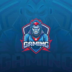 gaming sport logo design template